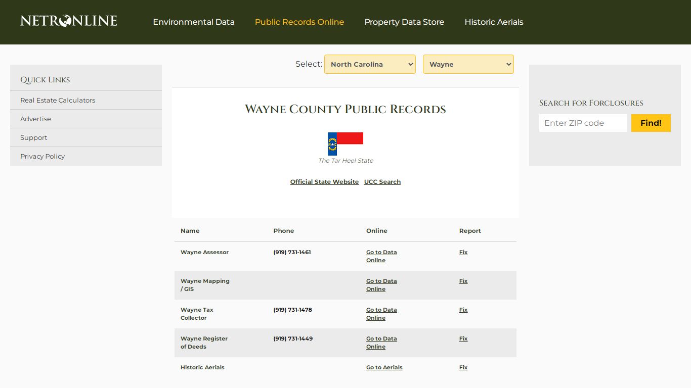 Wayne County Public Records - NETROnline.com